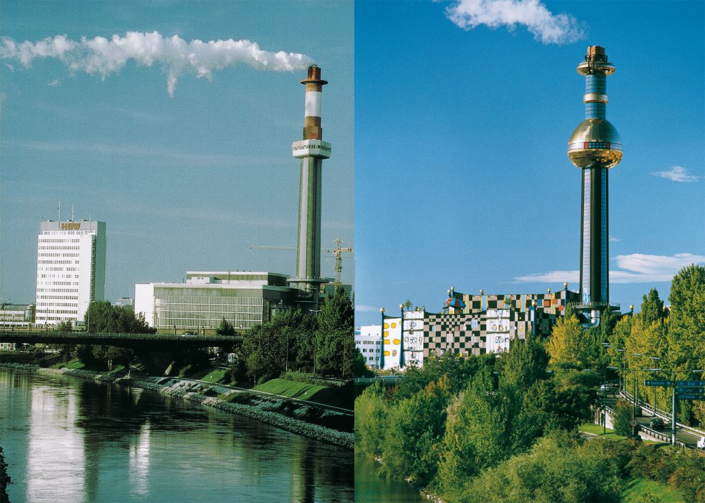 Die Spittelau damals und heute es hat sich einiges getan.