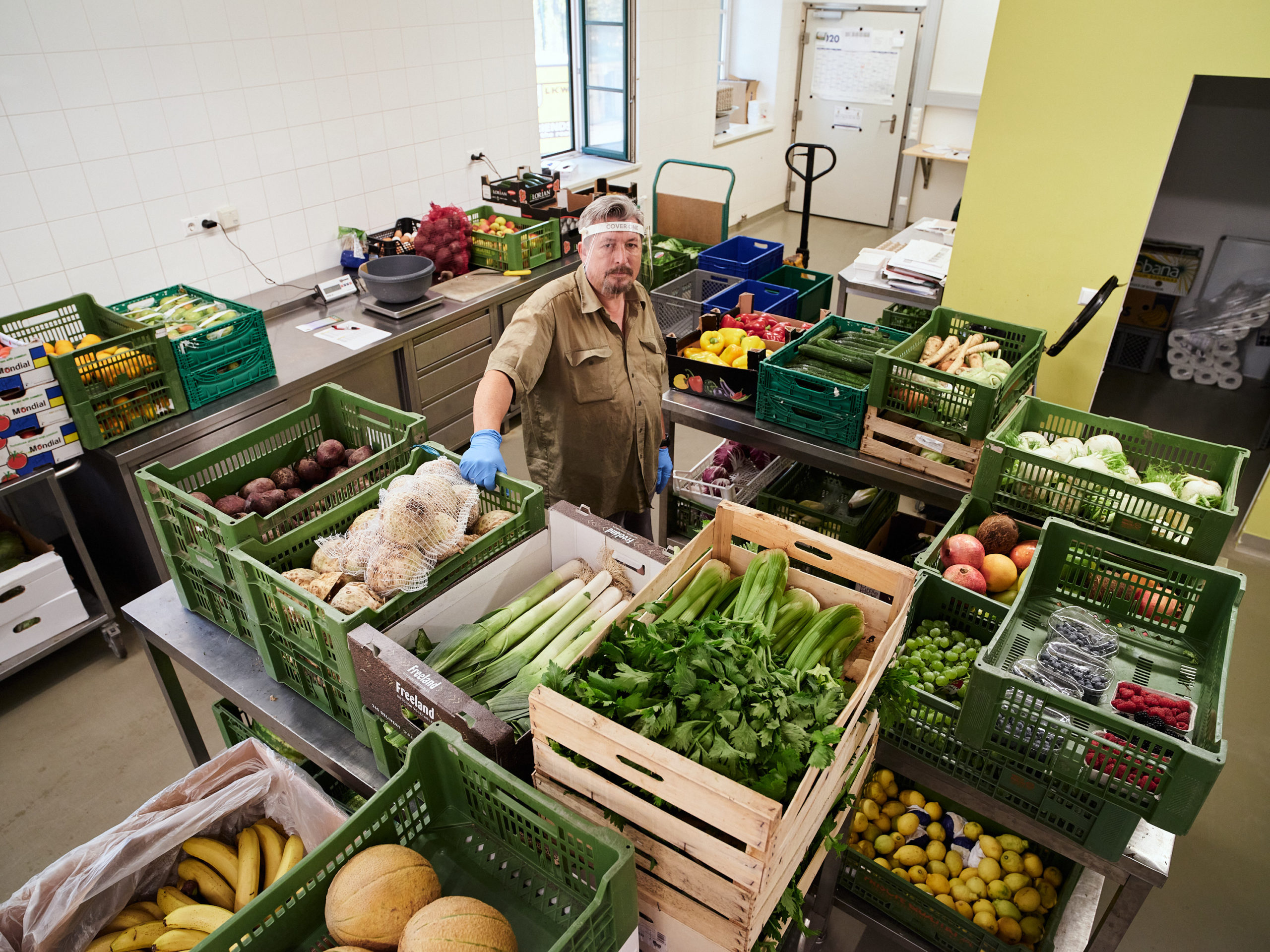 Obst- und Gemüselager im Zoo Schönbrunn