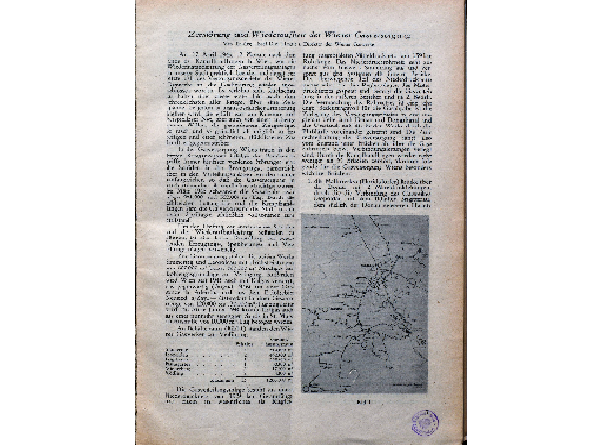 Bericht Josef Dollinger Wiederaufbau 1946 Dokument