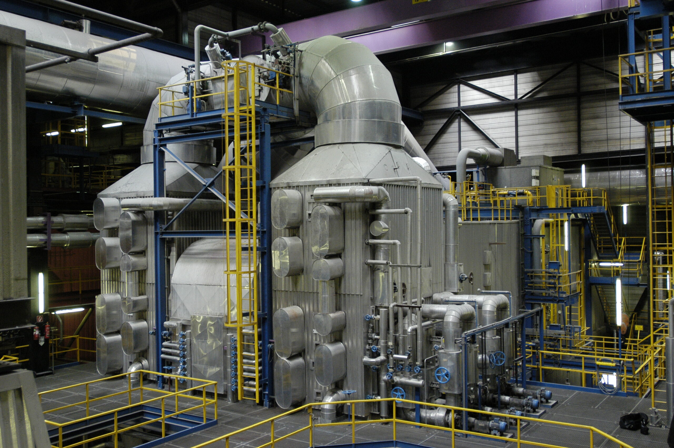 Rauchgasreinigung in der Müllverbrennungsanlage Spittelau