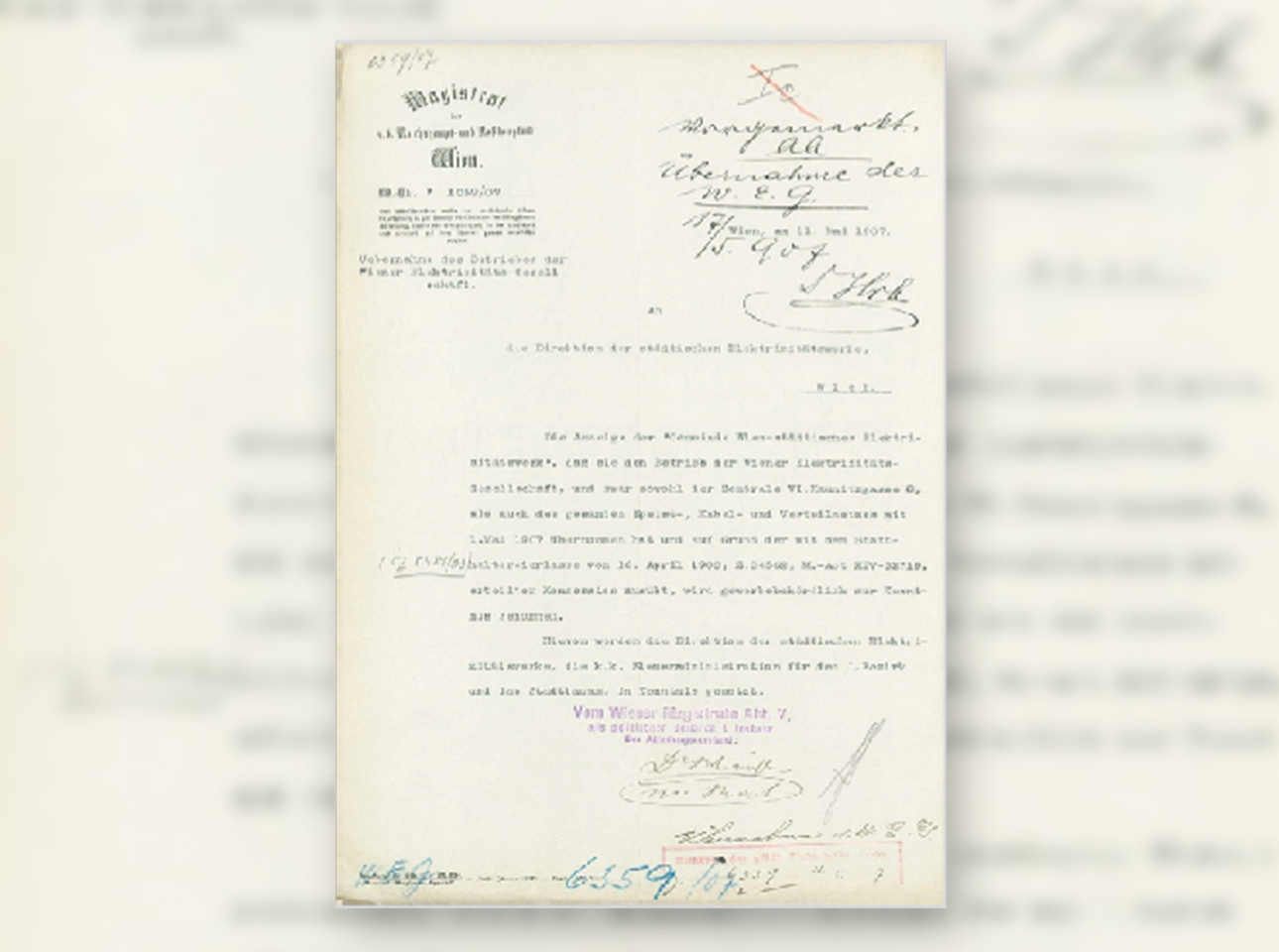 Dokument einer Gleichstromzentrale