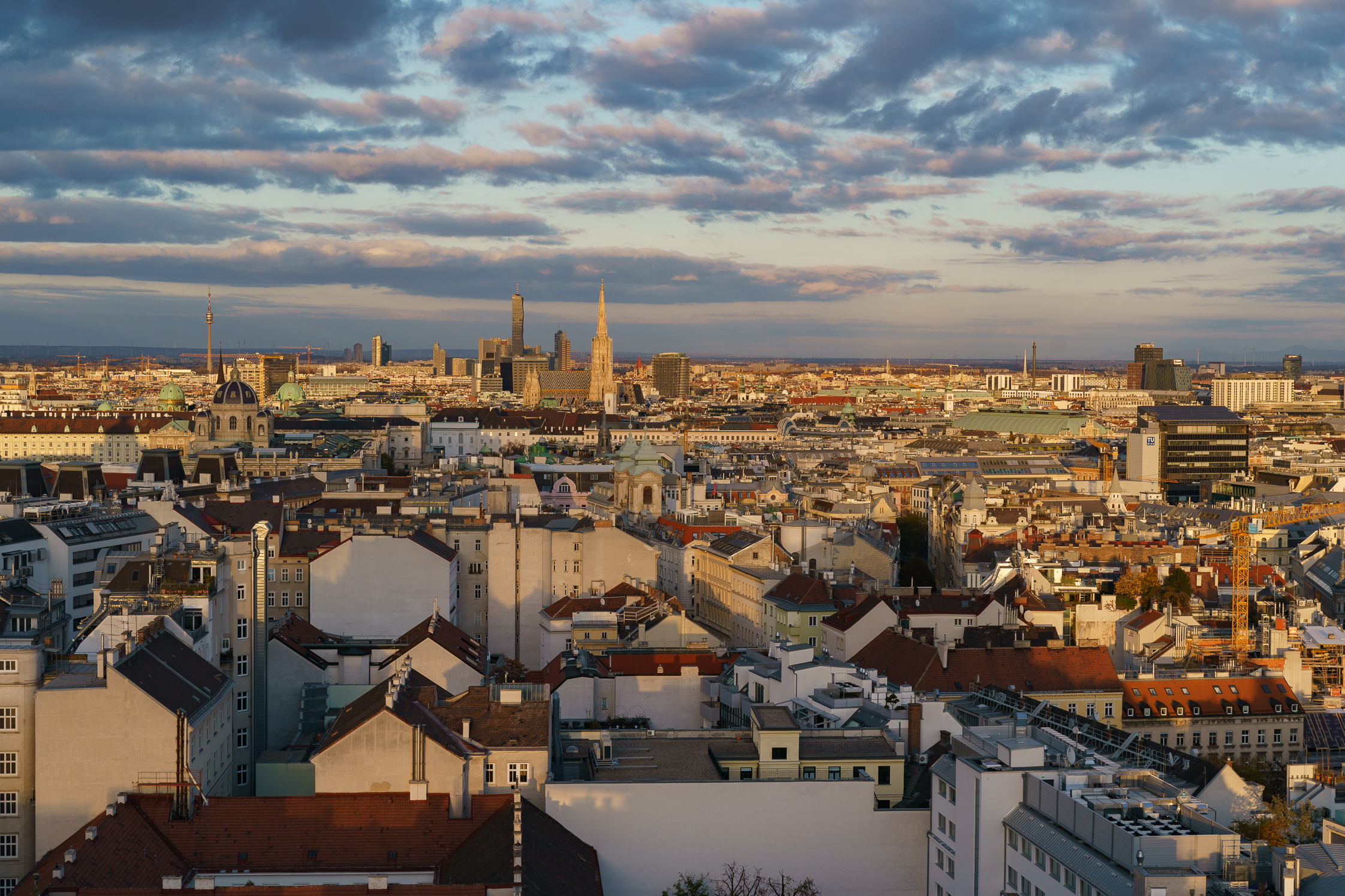 Wien vom Bild vom Dach des Haus des Meeres