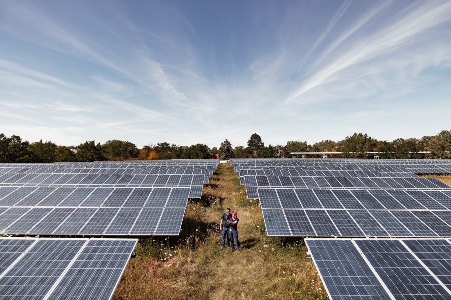 Freistehende Photovoltaikanlage
