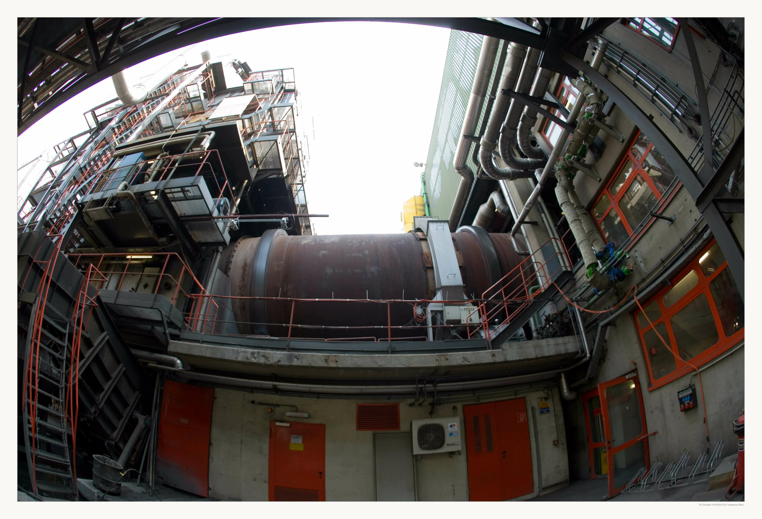 Drehrohrofen in der Simmeringer Haide.