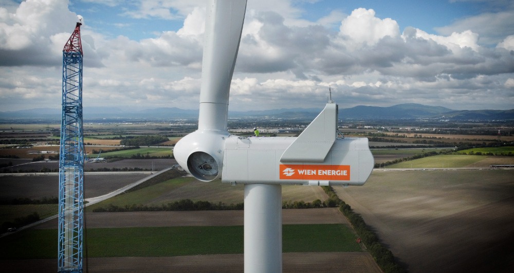 Windpark Trumau Aufbau
