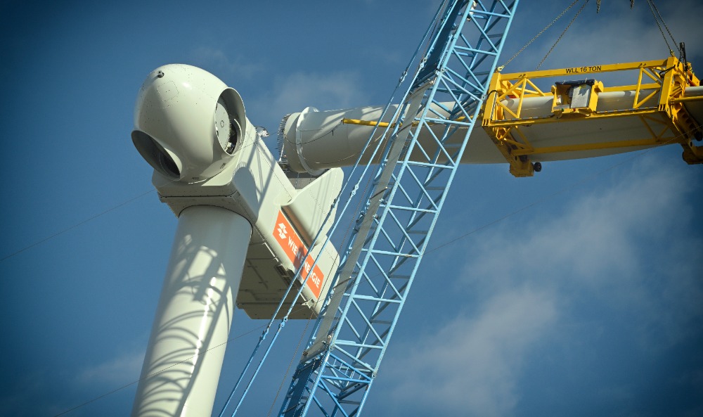 Windpark Trumau Aufbau