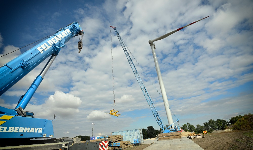 Windpark Trumau Aufbau