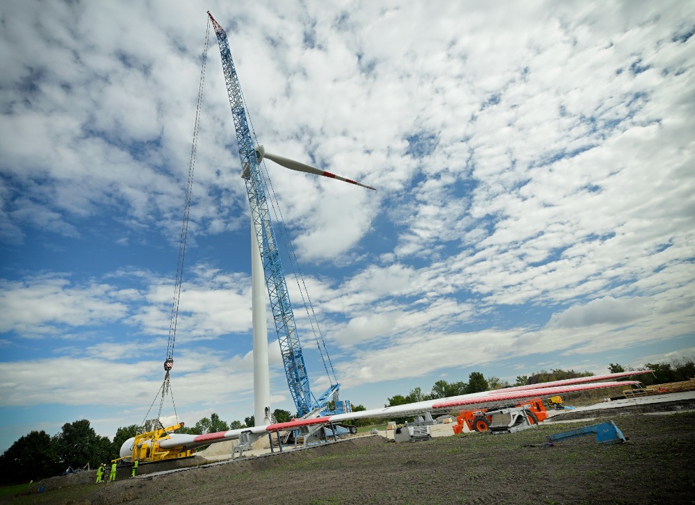 Windpark Trumau Aufbau