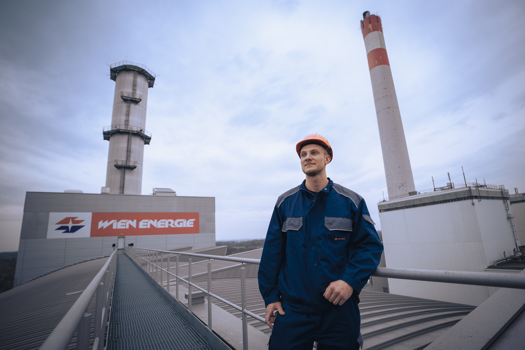 , Schichtarbeiter im Kraftwerk Donaustadt