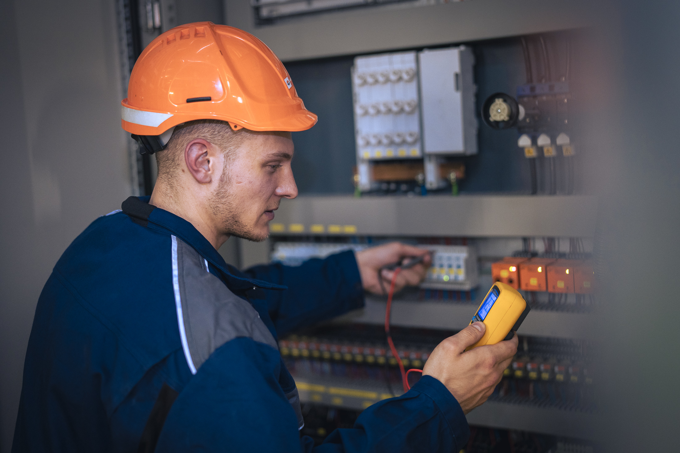 , Schichtarbeiter im Kraftwerk Donaustadt