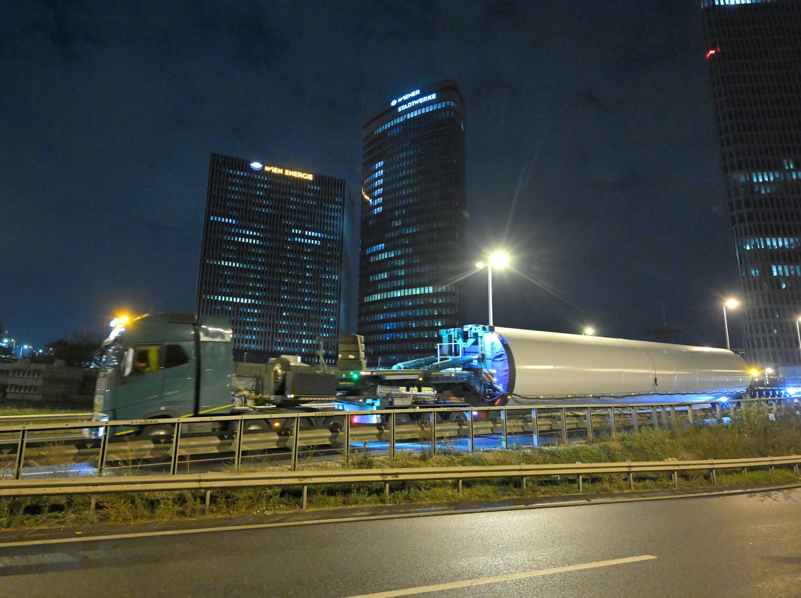 Anlieferung Windradteile