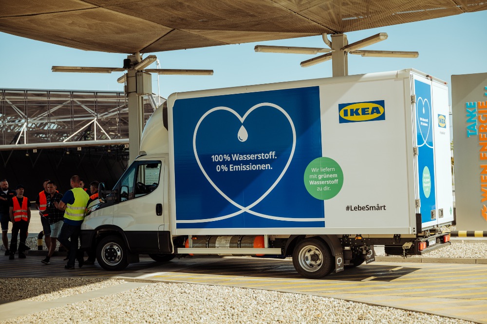 IKEA Wasserstoff Lieferbus