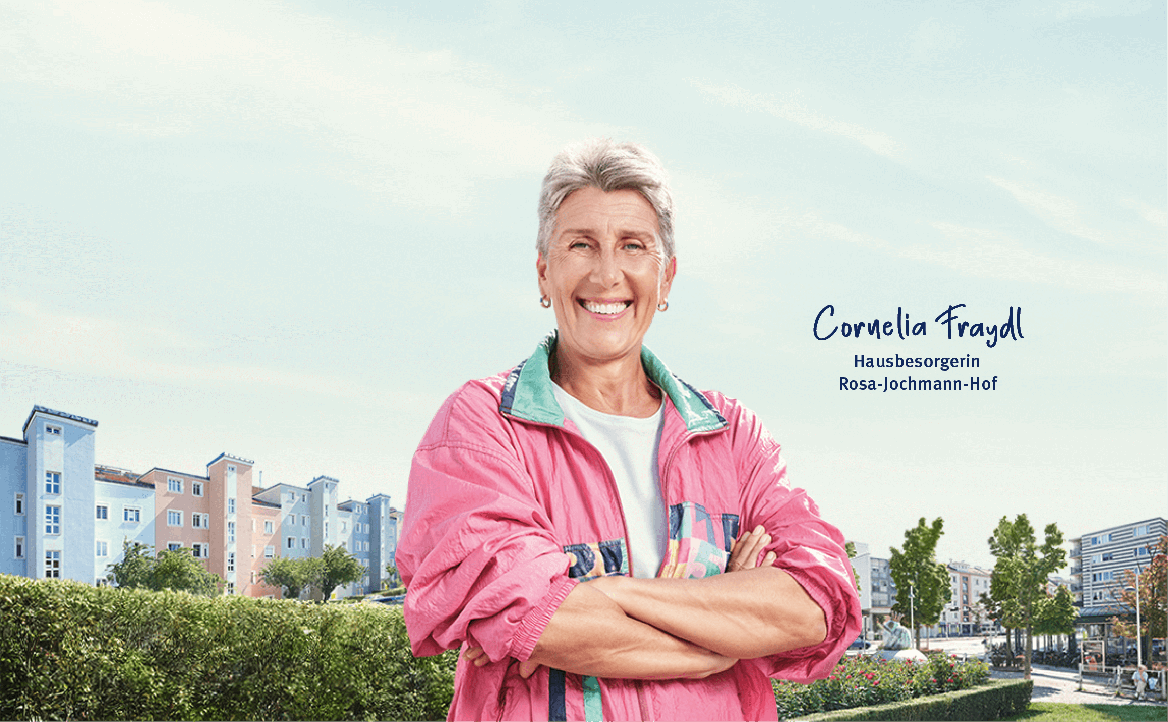 Die Energie von Wien: Cornelia Fraydl, Hausbesorgerin (Rosa-Jochmann-Hof)