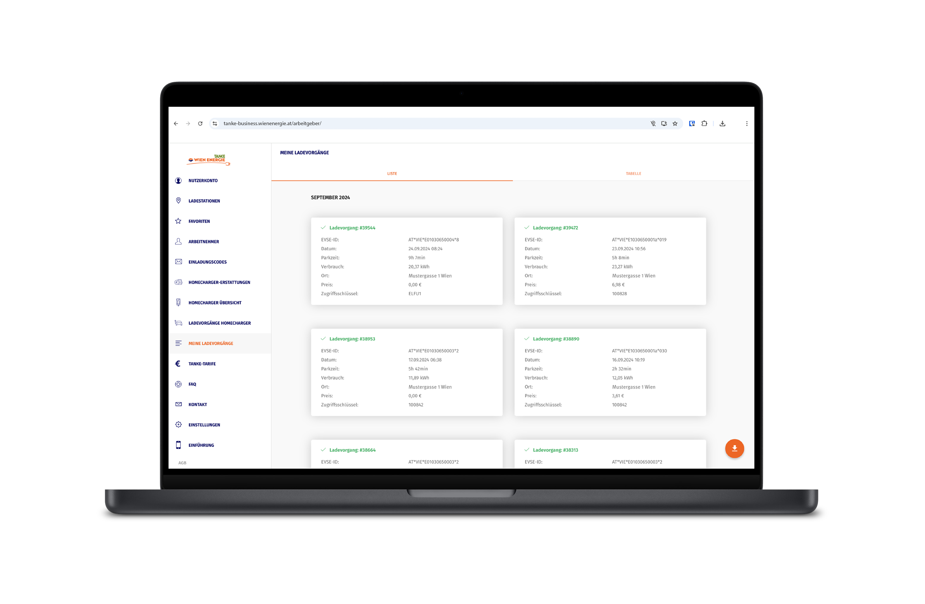 Ein Laptop-Bildschirm, der ein Dashboard mit mehreren kategorisierten Karten und einem Seitenleistenmenü auf der linken Seite anzeigt.